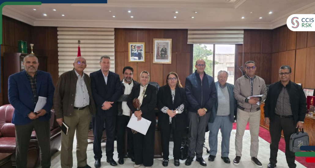 لقاء عمل جمع أعضاء غرفة التجارة والصناعة والخدمات لجهة الرباط سلا القنيطرة بمجلس جماعة سلا.