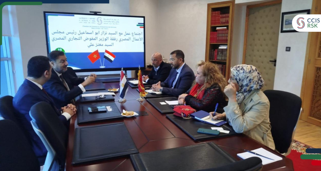 رئيس الغرفة يجري لقاء عمل مع السيد نزار أبو إسماعيل، رئيس مجلس الأعمال المصري.