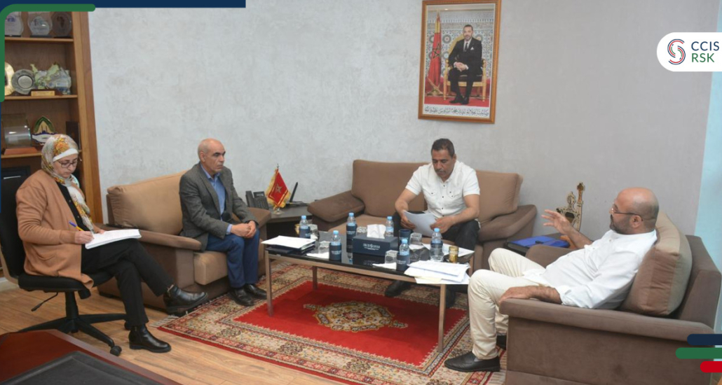 جلسة عمل بين الغرفة واتحاد المقاولات الصغرى والصغيرة لنقل المستخدمين بالمغرب لمناقشة سبل التعاون.