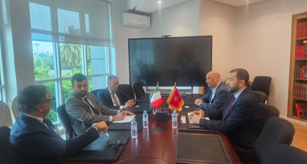 Réunion de travail entre la CCIS-RSK et la Chambre de Commerce Marocaine en Italie (CCMI).