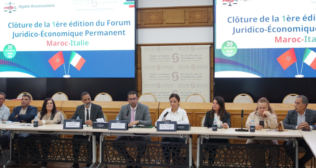 Maroc-Italie : La CCIS-RSK et AGAMI scellent un partenariat stratégique pour sécuriser les investissements et promouvoir l’entrepreneuriat.